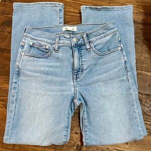 Madewell Light Blue Mid-Rise Kick Out Jeans